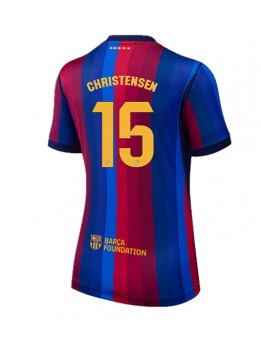 Ženski Nogometna dresi replika Barcelona Andreas Christensen #15 Domači 2026-27 Kratek rokav Ženski Nogometna dresi replika Barcelona Andreas Christensen #15 Domači 2026-27 Kratek rokav